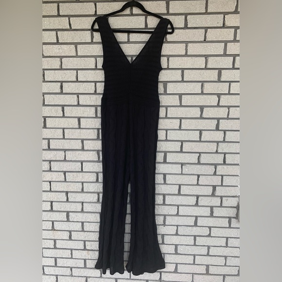 M Missoni Solid knit V-neck jumpsuit with a-line silhouette.Size 46It,US10. NWOT - Picture 4 of 16